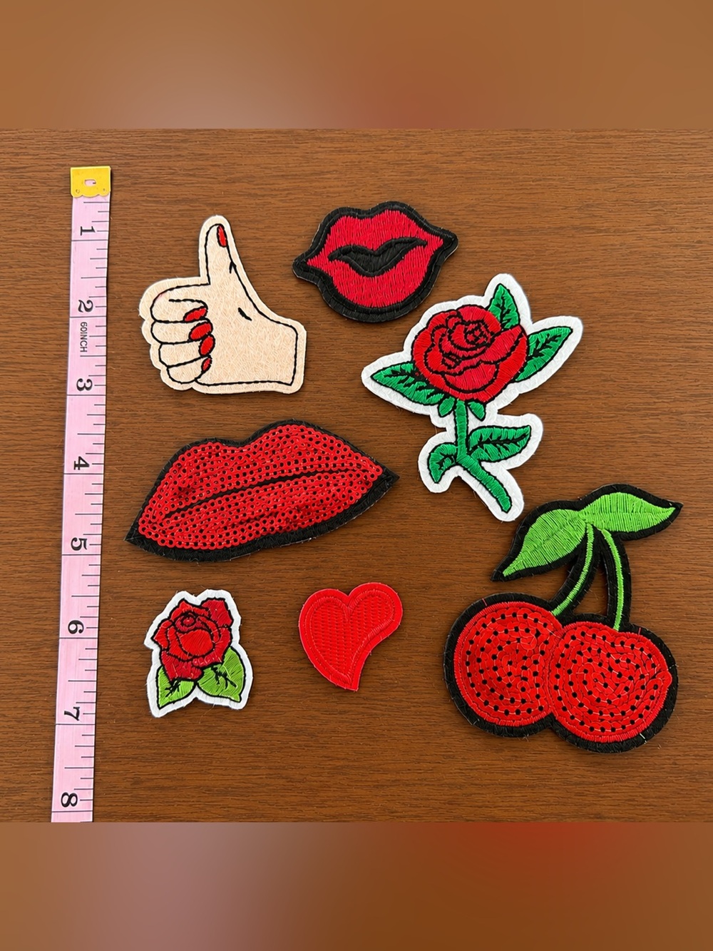Cherry Kisses & Roses Patch Set - Picture 2 of 3